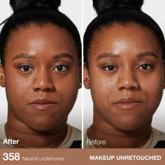 Maybelline Fit Me Latte swatches displaying broad shade range.
