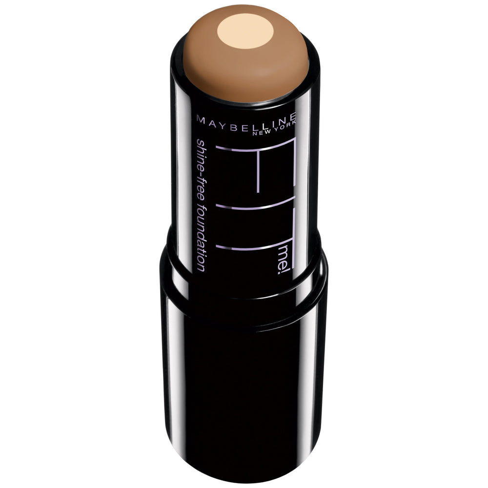 Maybelline Fit Me oil-free stick foundation 355 Coconut for matte, shine-free skin.