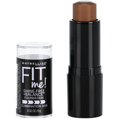 Maybelline Fit Me Shine-Free Stick compact close-up for on-the-go matte coverage.