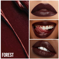 Maybelline Green Edition Plum Brown lipstick swatch reveals versatile shade for day to night looks.
