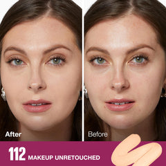 Maybelline Instant Age Rewind Eraser Foundation sponge applicator delivering easy, even medium coverage.