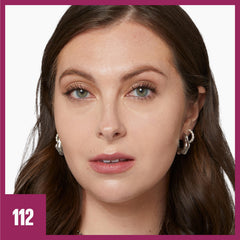 Maybelline Instant Age Rewind Eraser Foundation swatch on skin shows balanced tone and blur.