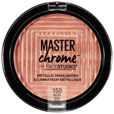 Maybelline Master Chrome Molten Peach compact reflects light for radiant cheek glow