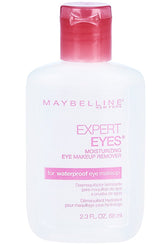 Maybelline Expert Eyes remover bottle closeup with moisturizing formula for comfortable use