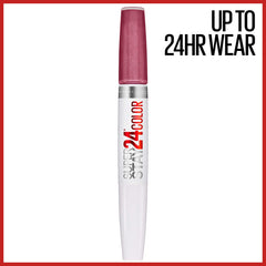 Maybelline Super Stay 24 precision applicator demonstrates precise lip color delivery