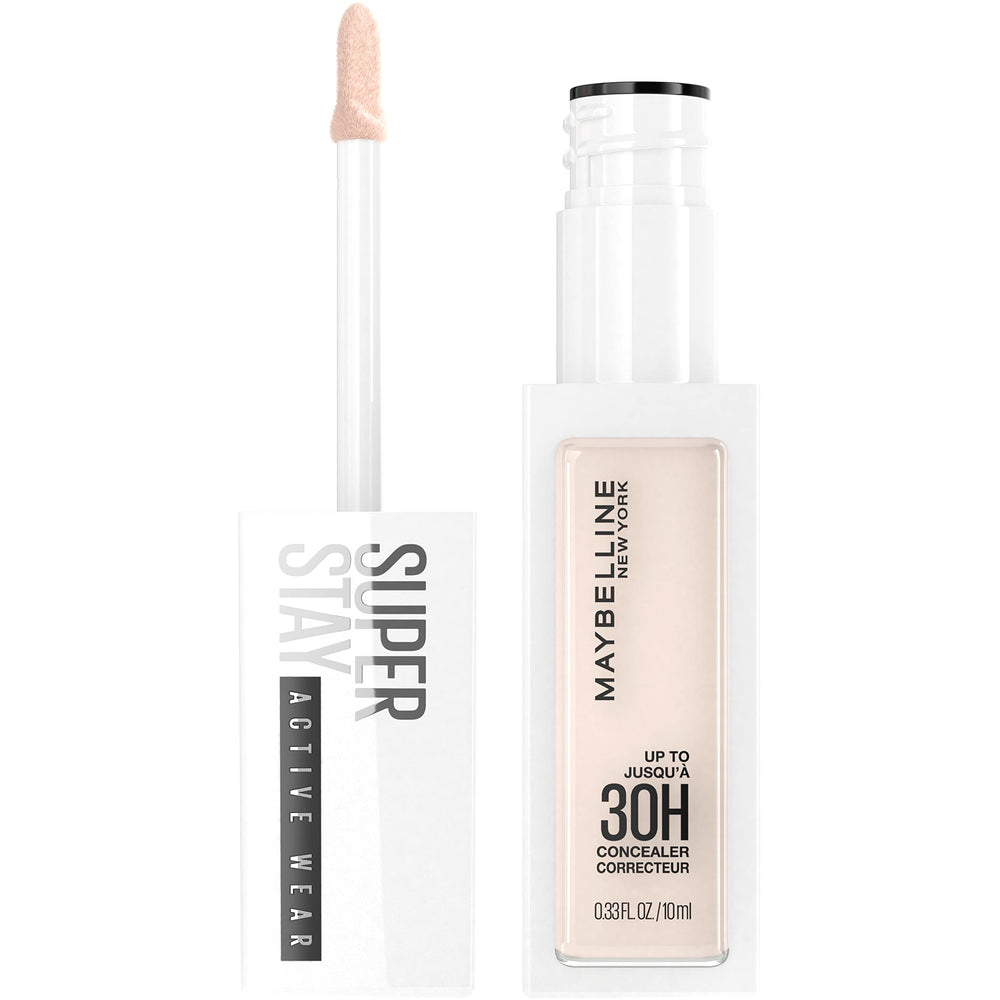 Maybelline Super Stay Concealer packaging close-up showing long-wear promise