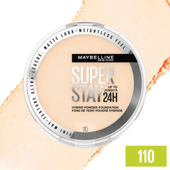 Maybelline Super Stay Hybrid Powder compact packaging ready for on-the-go touchups.