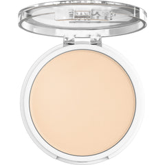 Maybelline Super Stay Hybrid Powder shade-110 sample swatch on forearm showing medium-to-full coverage.