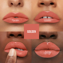 Maybelline Super Stay Vinyl Ink applied on lips showing glossy finish and long wear