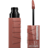 Maybelline Super Stay Vinyl Ink tube close-up—saturated color for long wear