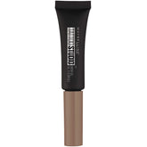 Maybelline TattooStudio Soft Brown brow gel application close-up for precise definition