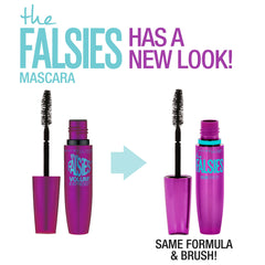 Maybelline Volum' Express Falsies mascara wand up-close for dramatic volume.