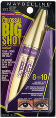 Maybelline Colossal Big Shot mascara lashes closeup reveals bold, clump-free length