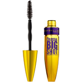 Maybelline Colossal Big Shot mascara wand brush shows dramatic volume and definition