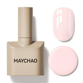 MAYCHAO creamy pink gel nail polish bottle for salon-grade shine at home