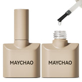 MAYCHAO glassy top coat bottle for long-lasting shine
