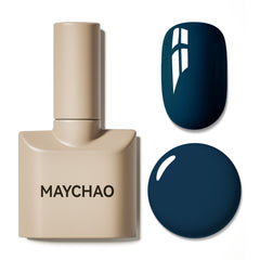 Maychao green-blue gel nail polish bottle for durable color