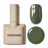 MAYCHAO Matcha Green Gel Nail Polish bottle showcases vibrant color for salon-worthy nails.