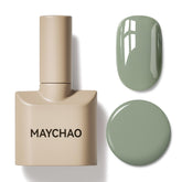 MAYCHAO olive-green gel nail polish bottle ready for a long-lasting manicure.