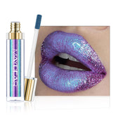 Maydear Chameleon Lipstick rainbow shimmer close-up for bold color payoff and long-lasting wear.