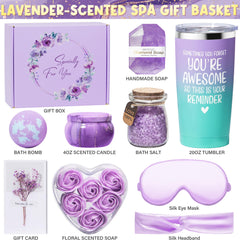 MAYICIVO lavender candle provides a long-lasting soothing aroma.