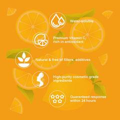 MAYKER Vitamin C powder DIY serum mixing—easy to blend into personalized formulations.