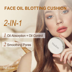 MAYKOO cushion close-up with tea tree for gentle oil absorption