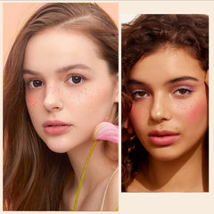 MAYKOO Freckle Cushion color-matching swatch blends with skin tone for natural freckles