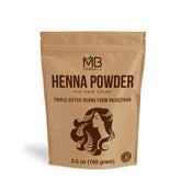 MB Herbals Henna Powder packaging ready for at-home natural hair coloring.