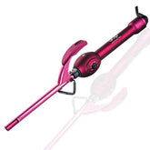MBHAIR 9mm curling wand barrel close-up showing tight curls and even heat