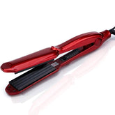 MBHAIR Ceramic Crimper Iron front view highlights ergonomic grip for beginner-friendly styling