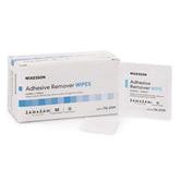 McKesson adhesive remover wipes in individual packets for quick, sterile residue removal