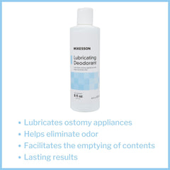 McKesson unscented deodorant bottle image highlights fragrance-free formula for sensitive skin.