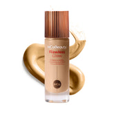 MCoBeauty Flawless Glow bottle-pump demonstrating radiant base for dewy finish