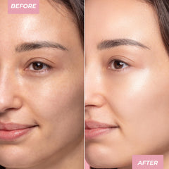 MCoBeauty Flawless Glow swatch-application showing buildable luminosity
