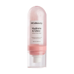 MCoBeauty hydrate glow mist bottle delivers dewy skin hydration.