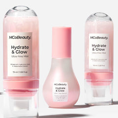 MCoBeauty subtle shimmer on skin creates radiant glow.