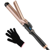 MCODON Curling Iron 1-1-4 inch barrel close-up for smooth glide and frizz control.
