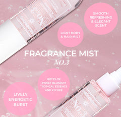 MCoBeauty Fragrance Mist No.3 mist spritz on wrist for a quick mood lift.