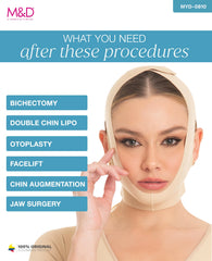 M&D beige packaging image signals quality post-surgical accessory ready for use.