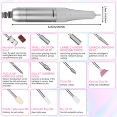 MDK electric nail drill battery life indicator helps plan back-to-back appointments