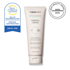 MDSolarSciences sheer matte finish application showing no white cast for makeup-friendly skin
