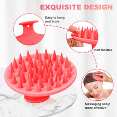 Meartchy scalp massager demonstrates dandruff-friendly exfoliation through efficient cleansing