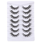Mebver cat-eye false eyelashes showcase dramatic shape for party or date nights.