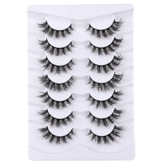 Mebver cat-eye false eyelashes showcase dramatic shape for party or date nights.