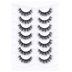 Mebver cat eye lashes closeup offering natural daily wear.