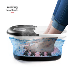 Medical king Foot Spa bubbles in action for soothing foot massage.