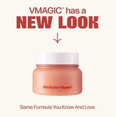 VMAGIC sugar scrub texture highlights fine crystals for gentle exfoliation.