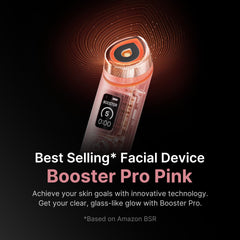 Medicube Age-R Booster Pro Pink face massage close-up for soothing cooling massage and product penetration.