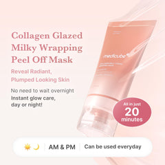 medicube Collagen Glazed Mask jar closeup showcases luxe texture and moisture boost